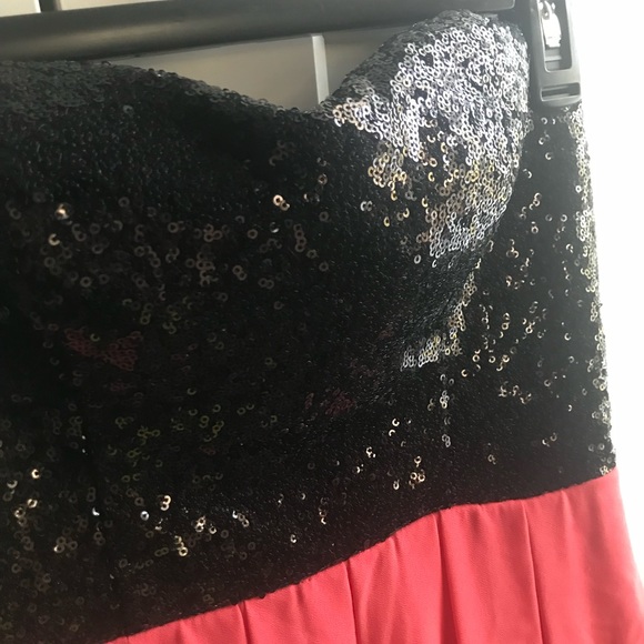 Pink Strapless Homecoming Party Dress - Picture 2 of 7